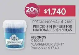 Carrefour Carrefour Soft hisopos oferta