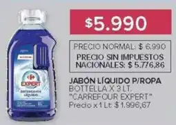 Carrefour Carrefour Expert jabon liquido p/ropa oferta