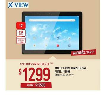 Walmart Tablet X-view Tungsten Max oferta