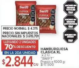Carrefour Swift hamburguesa clasica XL oferta