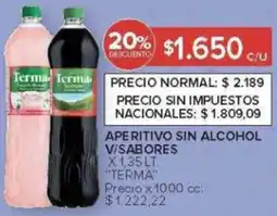 Carrefour Terma aperitivo sin alcohol v/sabores oferta