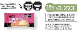 Carrefour Not chicken mila con provenzal oferta