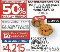 Carrefour Bocaditos rebozados prefritos de calabaza y mozzarella oferta