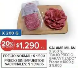 Carrefour Bajo precio garantizado salame milán oferta