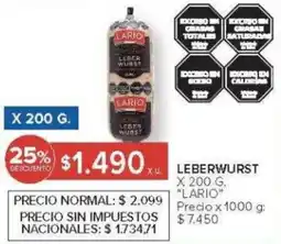 Carrefour Lirio leberwurst oferta