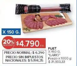 Carrefour Lario fuet oferta