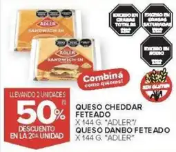 Carrefour Adler queso cheddar feteado oferta