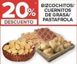Carrefour Bizcochitos/ cuernitos de grasa/ pastafrola oferta