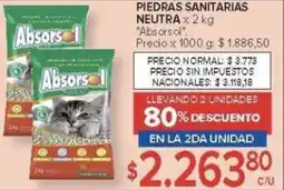 Carrefour Absorsol piedras sanitarias neutra oferta