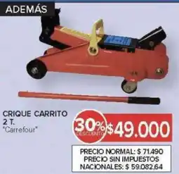 Carrefour Carrefour crique carrito 2 t. oferta