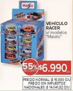 Carrefour Maisto vehículo racer v/ modelos oferta