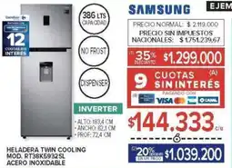 Carrefour Samsung heladera twin cooling oferta
