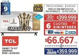 Carrefour Tcl smart tv 43" oferta