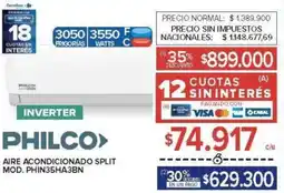 Carrefour Philco aire acondicionado split oferta