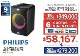 Carrefour Philips parlante 80 rms oferta