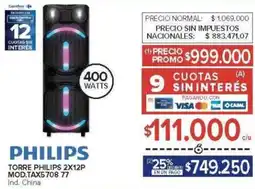 Carrefour Philips torre 2x12p oferta