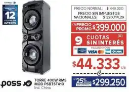 Carrefour Poss torre 400w rms oferta
