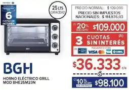 Carrefour Bgh horno eléctrico grill oferta