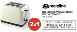 Carrefour Mandine tostadora vintage beige oferta