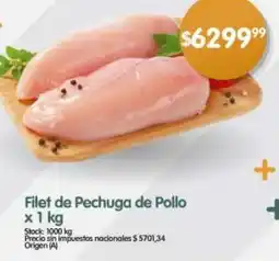 Supermercados Buenos Días Filet de pechuga de pollo oferta