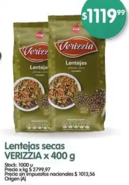 Supermercados Buenos Días Verizzia lentejas secas oferta