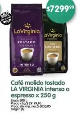 Supermercados Buenos Días La virginia café molido tostado intenso o espresso oferta