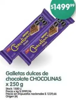 Supermercados Buenos Días Chocolinas galletas dulces de chocolate oferta