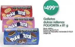 Supermercados Buenos Días Polvorita galletas dulces rellenas oferta