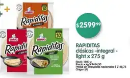 Supermercados Buenos Días Rapiditas clásicas-integral - light oferta