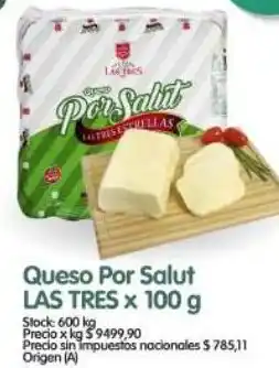 Supermercados Buenos Días Las tres queso por salut oferta
