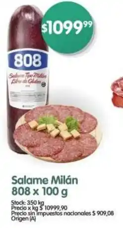 Supermercados Buenos Días 808 salame milán oferta