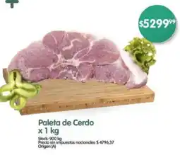 Supermercados Buenos Días Paleta de cerdo oferta
