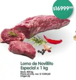 Supermercados Buenos Días Lomo de novillito especial oferta