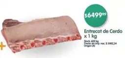 Supermercados Buenos Días Entrecot de cerdo oferta