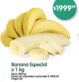 Supermercados Buenos Días Banana especial oferta