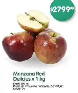 Supermercados Buenos Días Red delicius manzana oferta