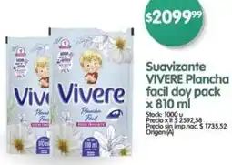 Supermercados Buenos Días Vivere plancha suavizante facil doy pack oferta