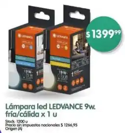 Supermercados Buenos Días Ledvance lámpara led fría/cálida x 1 u oferta
