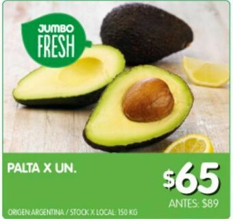 Jumbo Palta x un oferta