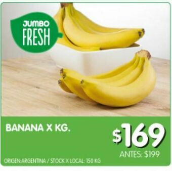 Jumbo Banana x kg oferta