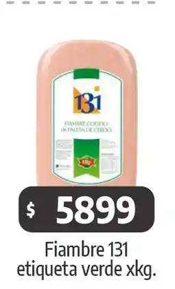 Autoservicio Capo Fiambre 131 etiqueta verde oferta