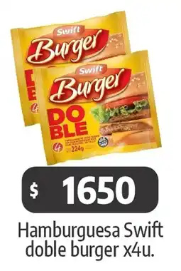 Autoservicio Capo Swift hamburguesa doble burger oferta