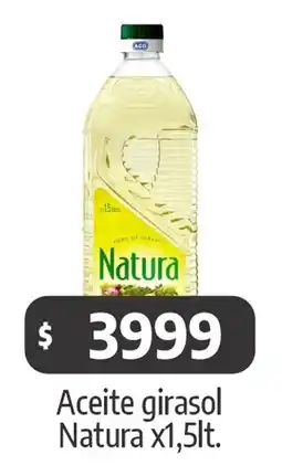 Autoservicio Capo Natura aceite girasol oferta