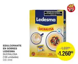 Atomo Conviene Ledesma edulcorante en sobres oferta