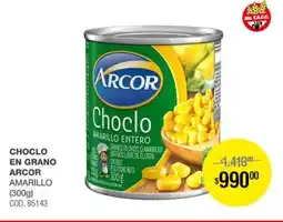 Atomo Conviene Choclo en grano arcor amarillo oferta