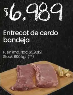 Changomas Entrecot de cerdo bandeja oferta