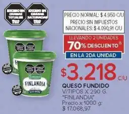 Carrefour Finlandia queso fundido v/tipos oferta