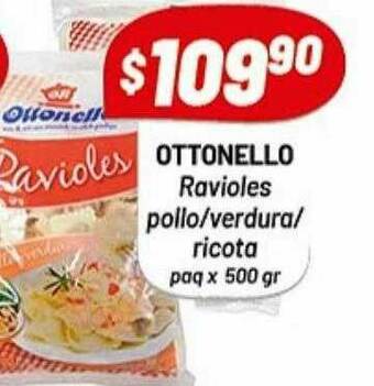 Almacor Ottonello Ravioles Pollo Verdura Ricota oferta