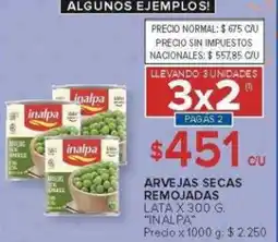 Carrefour Inalpa arvejas secas remojadas lata oferta
