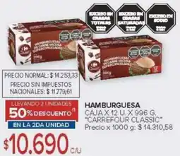 Carrefour Carrefour classic hamburguesa caja oferta
